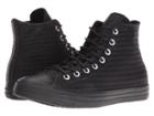 Converse Chuck Taylor(r) All Star(r) Craft Leather Hi (black/black/black) Athletic Shoes