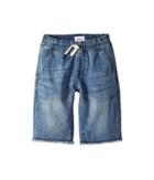 Hudson Kids Denim Pull-on Shorts In Dry Blue Wash (big Kids) (dry Blue Wash) Boy's Swimwear