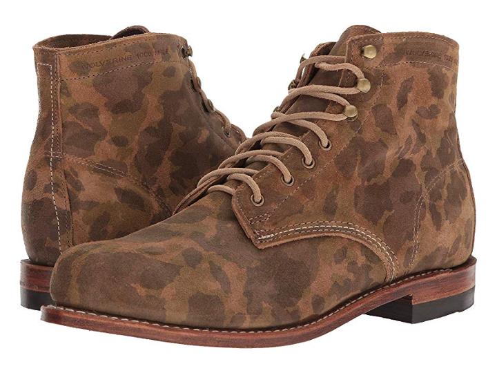 Wolverine Original 1000 Mile 6 Boot (camo Suede) Men's Work Boots