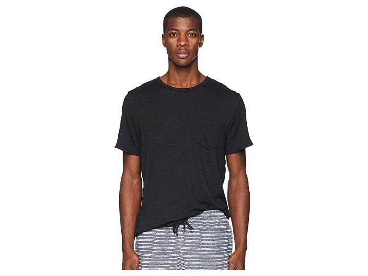 Onia Chad Short Sleeve Pocket Tee (black 1) Men's T Shirt