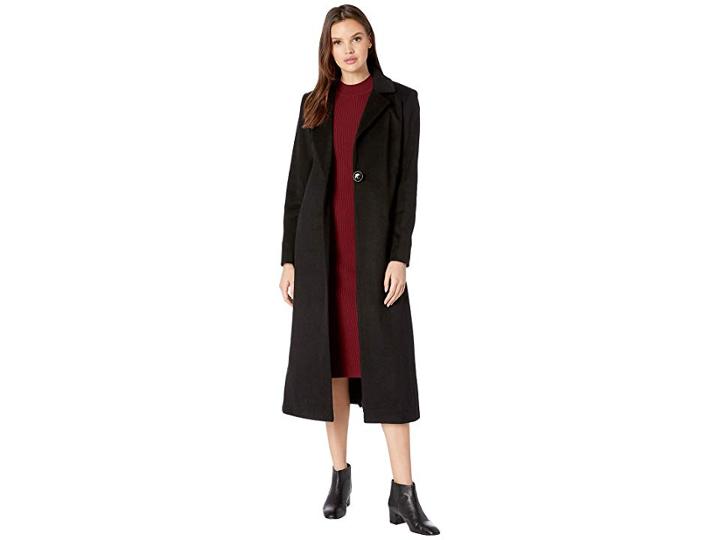 Sam Edelman Maxi Reefer (black) Women's Coat