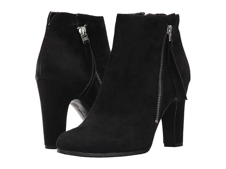 Sam Edelman Sadee (black Kid Suede Leather) Women's Dress Zip Boots