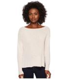 Three Dots Boucle Sweater Knit Drop Sleeve Top (cameo) Women's Sweater