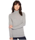 Pendleton Cashmere Turtleneck (soft Grey Heather) Women's Sweater