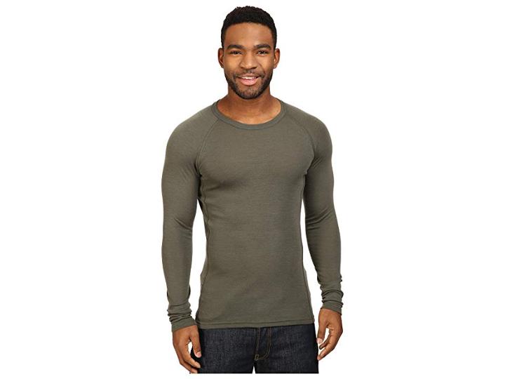 Icebreaker Everyday Light Weight Merino Long Sleeve Crewe (cargo) Men's Clothing