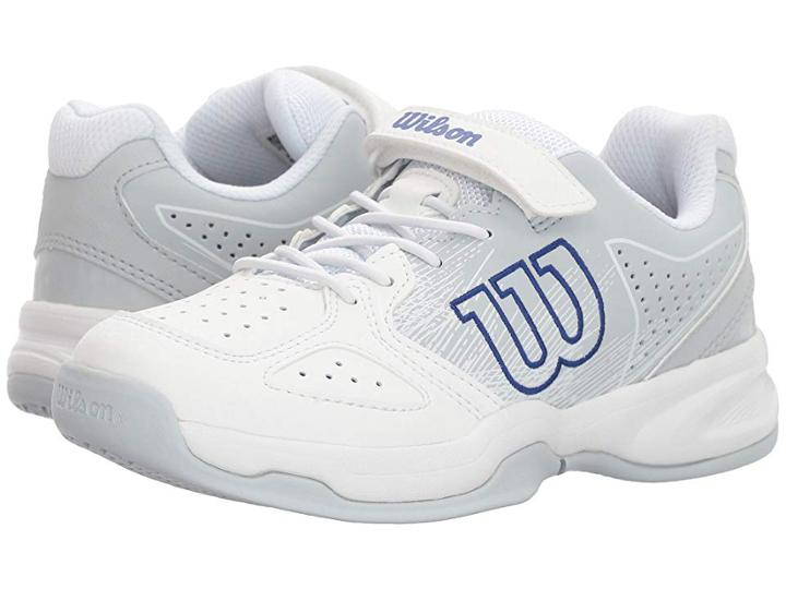 Wilson Kids Stroke K Tennis (little Kid) (white/pearl Blue/dazzling Blue) Boys Shoes