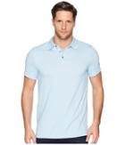 Perry Ellis Dotted Stripe Jacquard Polo (cerulean) Men's Clothing