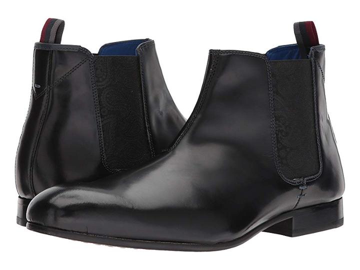 Ted Baker Auldham (black Leather High Shine) Men's Shoes