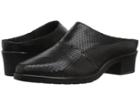 Walking Cradles Caden (black Laser Snake Leather) Women's Clog Shoes