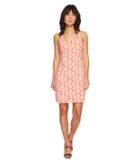 Tommy Bahama Wood Blockin Sleeveless Short Dress (curuba) Women's Dress