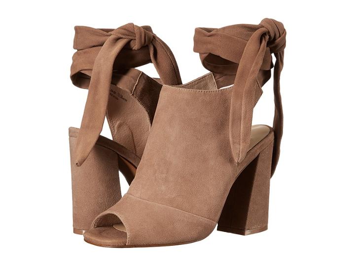 Kristin Cavallari Leeds Peep Toe Bootie (clay Kid Suede) High Heels