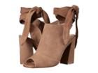 Kristin Cavallari Leeds Peep Toe Bootie (clay Kid Suede) High Heels