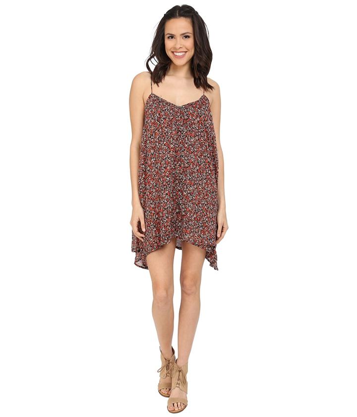 Volcom Laying Low Dress (fire Red) Women's Dress