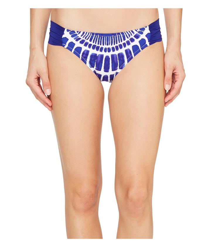 Trina Turk Algiers Shirred Side Hipster (indigo) Women's Swimwear