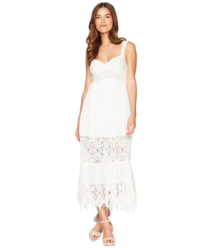 Free People Caught Your Eye Maxi Dress (white) Women's Dress