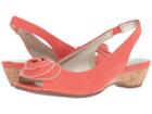 Anne Klein Harietta (medium Orange Fabric) Women's Sling Back Shoes