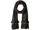 Collection Xiix Tiered Ruffle Scarf (black) Scarves