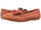 Janie And Jack Bow Loafer Flat (toddler/little Kid/big Kid) (brown) Girls Shoes