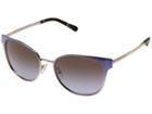 Michael Kors Tia 0mk1022 54mm (lavender Gradient/rose Gold Tone/brown/purple Gradient) Fashion Sunglasses