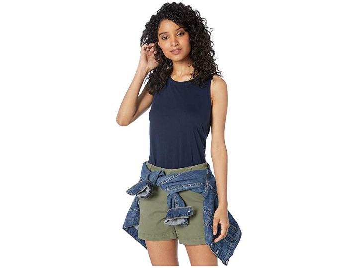 J.crew Irene Muscle Tank (navy) Women's Clothing