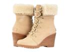 Sorel After Hourstm Lace Shearling (oatmeal Nubuck) Women's Dress Lace-up Boots