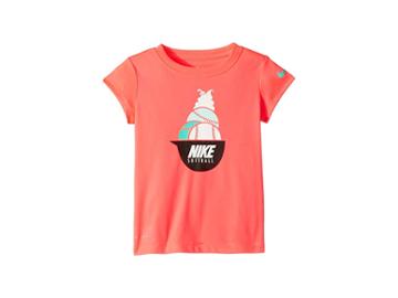 Nike Kids Softball Sundae Dri-fit Short Sleeve Tee (toddler) (princ Pink) Girl's T Shirt