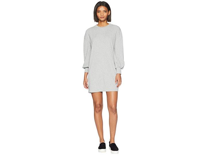 Volcom Lil Long Sleeve Dress (heather Grey) Women's Dress