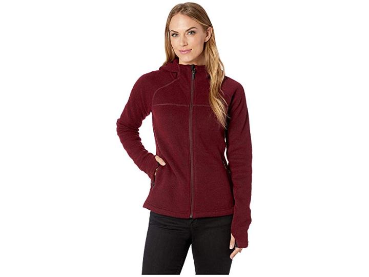 Smartwool Hudson Trail Full Zip Fleece Sweater (tibetan Red) Women's Sweater
