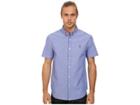 Original Penguin Short Sleeve Oxford Cotton Heritage Fit Shirt (royal Blue) Men's Short Sleeve Button Up