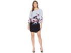 Joules Lyris Woven Dress (dark Grey Winter Floral) Women's Dress