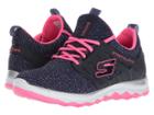 Skechers Kids Diamond Runner 81561l (little Kid/big Kid) (navy/hot Pink) Girl's Shoes