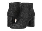 Michael Michael Kors Arabella Ankle Boot (black Chunky Glitter/black Stones) Women's Pull-on Boots