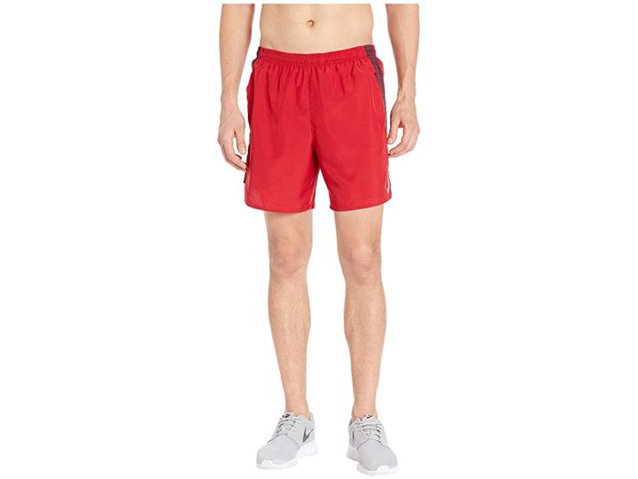 Nike Challenger Shorts 7 Bf (gym Red/night Maroon/reflective Silver) Men's Shorts
