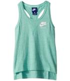 Nike Kids Nsw Vintage Tank Top (little Kids/big Kids) (emerald Rise/sail) Girl's Sleeveless