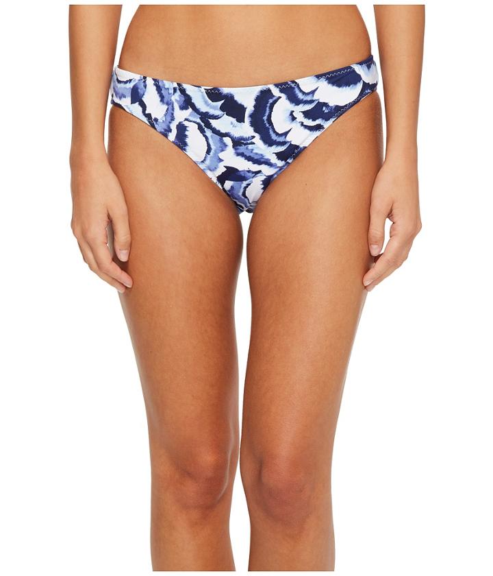 Tommy Bahama Pansy Petals Reversible Hipster Bikini Bottom (white) Women's Swimwear