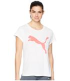 Puma Urban Sports Logo Tee (puma White Bright) Women's T Shirt