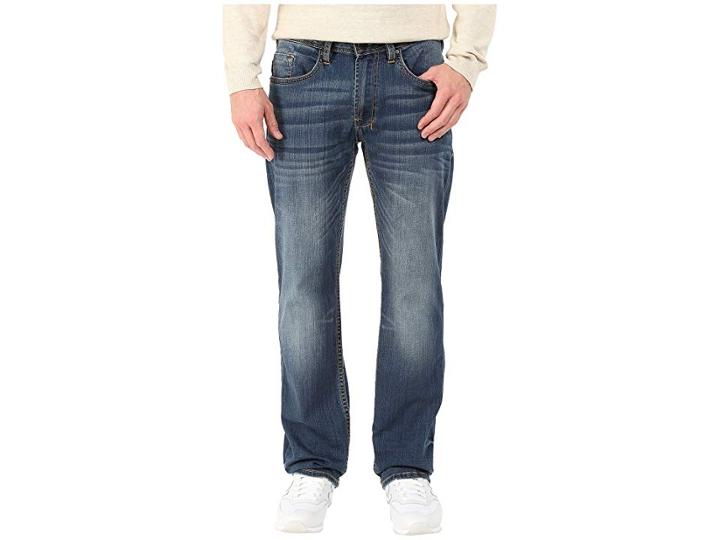 Buffalo David Bitton Driven Relaxed Straight Leg Jeans In Naturally Sanded/scratch (naturally Sanded/scratch) Men's Jeans