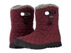 Bogs B-moc Quilted Puff (burgundy) Women's Waterproof Boots