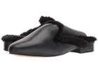 Michael Michael Kors Natasha Slide (black Vachetta/faux Fur) Women's Slide Shoes