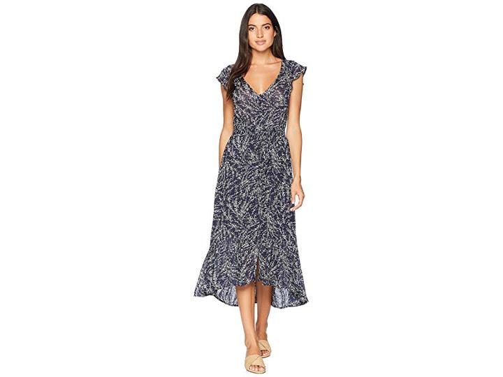 Lucky Brand Felice Floral Dress (blue Multi) Women's Dress