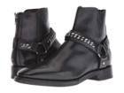 Frye Weston Chain Harness Back Zip (black Vintage Veg Tan) Men's  Boots