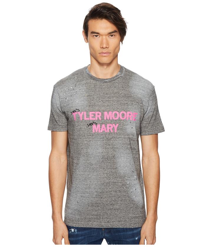 Dsquared2 Tyler Moore Mary T-shirt (dark Grey Melange) Men's T Shirt