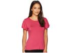 Vince Camuto Bubble Sleeve Top (pink Rose) Women's Clothing