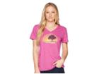 Life Is Good Simplify Outside Cool Vee Tee (sassy Magenta) Women's T Shirt