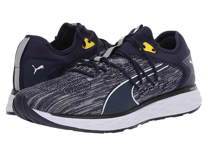Puma Speed 600 Fusefit (peacoat/puma White/blazing Yellow) Men's Shoes
