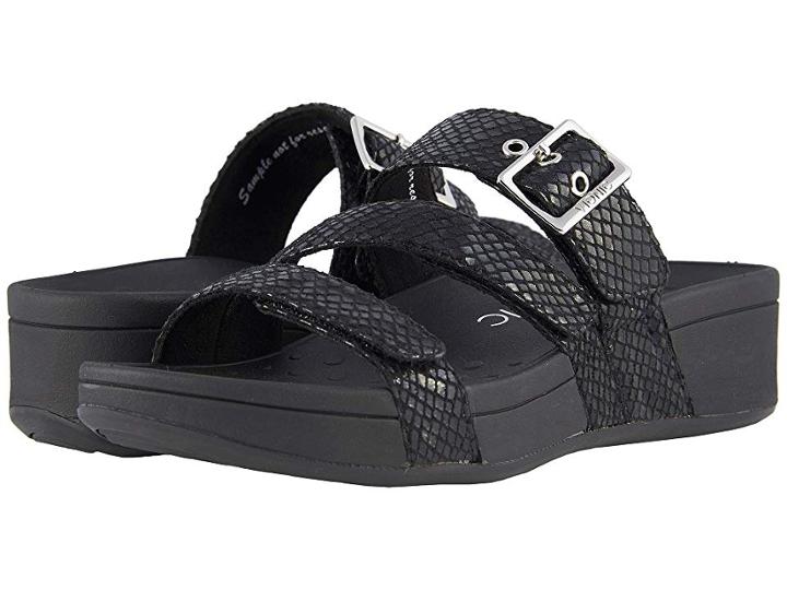 Vionic Rio (black Snake) Women's Sandals