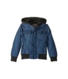 Urban Republic Kids Augustine Quilted Microfiber Bomber Jacket W/ Hoodie (little Kids/big Kids) (navy) Boy's Coat