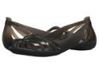 Crocs Isabella Huarache 2 Flat (black/black) Women's Flat Shoes
