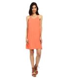 Roxy Passing Sky Solid Dress (living Coral) Women's Dress