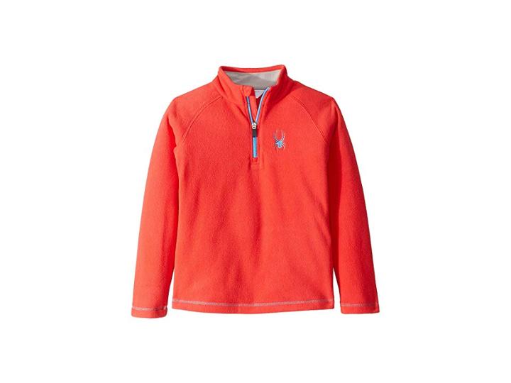 Spyder Kids Speed Fleece Top (big Kids) (hibiscus/blue Ice) Girl's Fleece